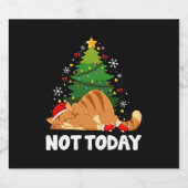 Weihnachten Schaumweinetikett (Einzelnes Label)
