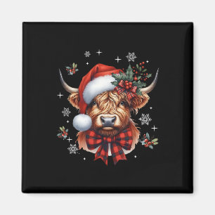 Weihnachten Schick Kuh Cute Moo Kuh Xmas Feiertage Magnet