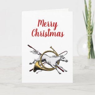 Weihnachten Schick Reitsport Pferd Springt Durch H