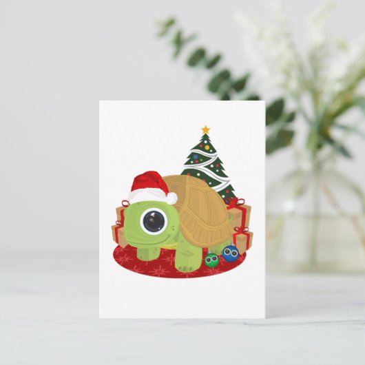 Weihnachten - Schildkröte (Stehend Vorderseite)