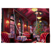 Weihnachten Schlafen Express Restaurant Große Geschenktüte (Rückseite)