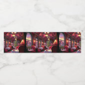 Weihnachten Schlafen Express Restaurant Wasserflaschenetikett (Einzelnes Label)