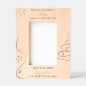 Weihnachten schlafen unter dem Baum Baby erste Wei Geätzte Rahmen (Vorderseite)