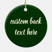 Weihnachten, Schlaftiere am Kamin Keramikornament (Hinten)