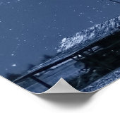 Weihnachten, Schlitten, F-16 Jets und Rotes Flugze Poster (Ecke)