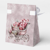 Weihnachten Schlitten mit Geschenken Feiertag Gesc Geschenkschachtel (Rückseite)