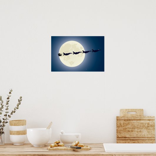 Weihnachten, Schlitten und F-16-Jets Militärweihna Poster (Küche)