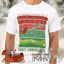 Weihnachten, Schlitten und Rentier T-Shirt