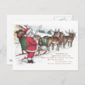 Weihnachten, Schlitten und Rentier Weihnachten (Vorne/Hinten)