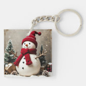Weihnachten - Schlüsselanhänger auf dem Akrylplatz (Rückseite)