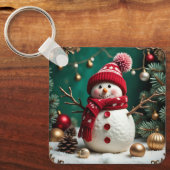 Weihnachten - Schlüsselanhänger aus Aluminium (Vorderseite)