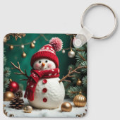 Weihnachten - Schlüsselanhänger aus Aluminium (Rückseite)