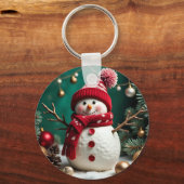 Weihnachten - Schlüsselanhänger aus Aluminium (Vorderseite)