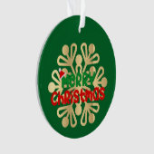 Weihnachten, Schmuckstücke mit Schneeflocke 02 Ornament (Vorderseite)