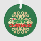 Weihnachten, Schmuckstücke mit Schneeflocke 02 Ornament (Rückseite)