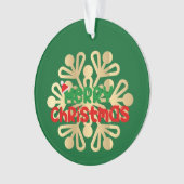 Weihnachten, Schmuckstücke mit Schneeflocke 02 Ornament (Vorderseite)