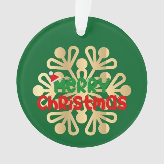 Weihnachten, Schmuckstücke mit Schneeflocke 02 Ornament (Vorderseite)