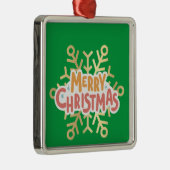 Weihnachten, Schmuckstücke mit Schneeflocke 03 Ornament Aus Metall (Rechts)