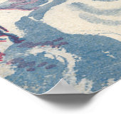 Weihnachten, Schnee mit Winterdorf Poster (Ecke)