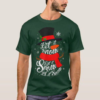 Weihnachten, Schnee, Schneemann, Winterschneemann T-Shirt