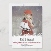 Weihnachten Schnee Spaß Modernes Foto (Vorderseite)