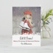 Weihnachten Schnee Spaß Modernes Foto (Stehend Vorderseite)