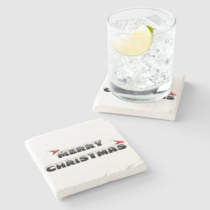 WEIHNACHTEN SCHNEE  STEINUNTERSETZER