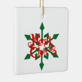 Weihnachten, Schneeflocken 08 Keramikornament (Rechts)