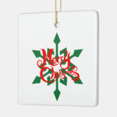 Weihnachten, Schneeflocken 08 Keramikornament (Links)