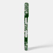 Weihnachten Schneeflocken Grün Blizzard Muster Case-Mate iPhone Hülle (Rückseite / Rechts)