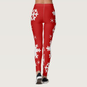 Weihnachten Schneeflocken Leggings! Leggings (Rückseite)