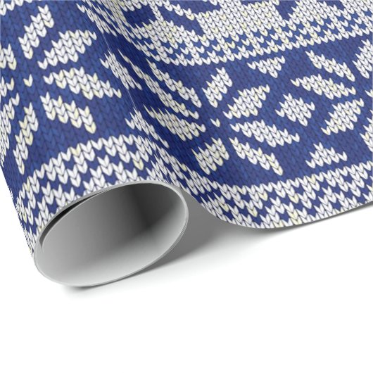Weihnachten, Schneeflocken, Sweater Pattern, Geschenkpapier (Rolleneckpunkt)