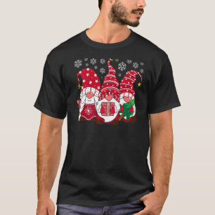Weihnachten-Schneeflocken und Gnomen Niedlich T-Shirt