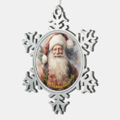Weihnachten Schneeflocken Zinn-Ornament (Rechts)