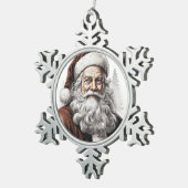 Weihnachten Schneeflocken Zinn-Ornament (Rechts)