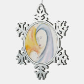 Weihnachten Schneeflocken Zinn-Ornament (Rechts)