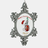 Weihnachten Schneeflocken Zinn-Ornament (Links)