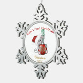 Weihnachten Schneeflocken Zinn-Ornament (Rechts)