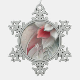 Weihnachten Schneeflocken Zinn-Ornament