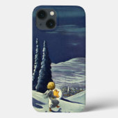 Weihnachten, Schneegel Walking mit einem Stern Case-Mate iPhone Hülle (Rückseite)