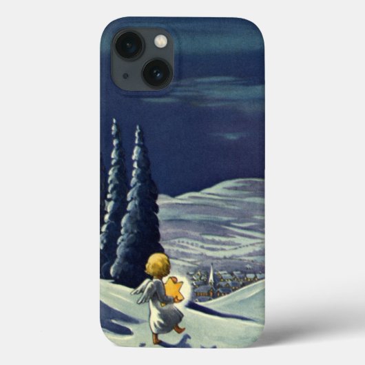 Weihnachten, Schneegel Walking mit einem Stern Case-Mate iPhone Hülle (Rückseite)