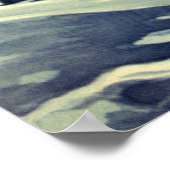 Weihnachten, Schneegel Walking mit einem Stern Poster (Ecke)