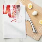 Weihnachten Schneemann Küchentuch 16" x 24" (Viertel Falte)