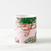 Weihnachten Schneemann Nahtlose Muster. Kaffeetasse (Mittel)