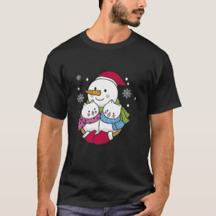 Weihnachten Schneemann Niedlichen Weihnachtsmänner T-Shirt