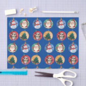 Weihnachten, Schneemann, Rentier Seidenpapier (Handwerk)