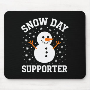Weihnachten Schneetag Unterstützer Schneeflocke Sc Mousepad