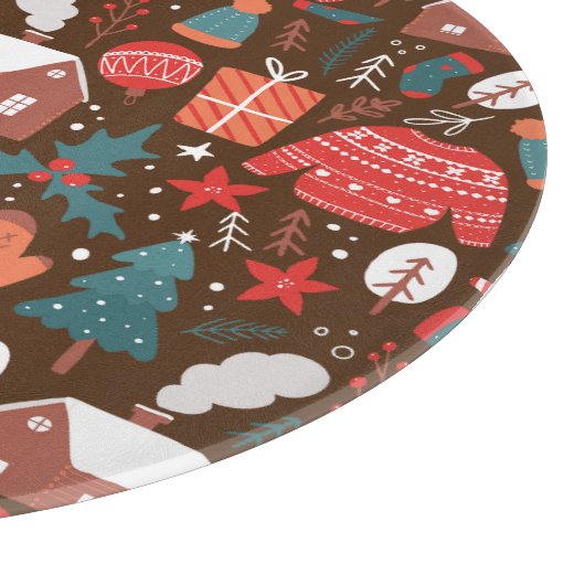 Weihnachten Schneidebrett (Ecke)