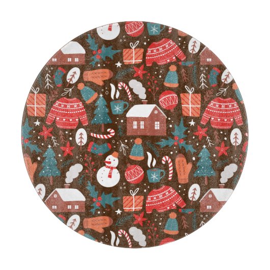 Weihnachten Schneidebrett (Vorderseite)