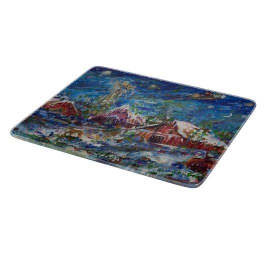 Weihnachten Schneidebrett (Ecke)